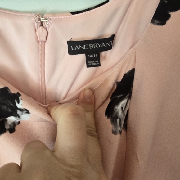 Lane Bryant Light Pink Floral Dress - Picture 2 of 5